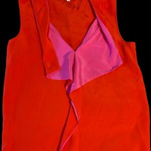 DVF Isabel Silk Crepe De Chine Sleeveless Top